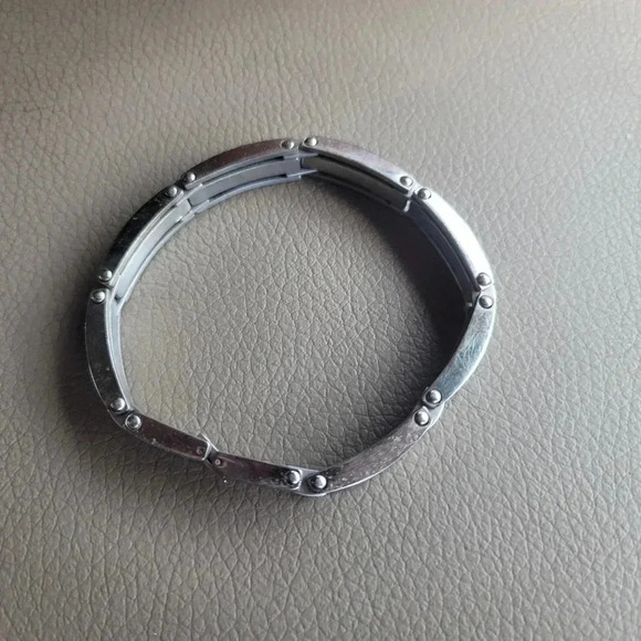 RSC Mens Stainless Steel Black Insert Golf Bracelet Bangle Wristband Chain 8.5" - Picture 9 of 9